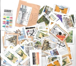 GERMANY KILOWARE OUNCE HV COMMEMORATIVES STAMPS MOSTLY SINGLE PAPER MANY DUPS - Picture 1 of 1