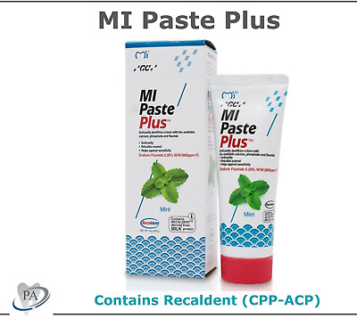 GC MI Paste Plus Mint Topical Creme With Fluoride 0.20% 900 Ppm, Exp: 01/2024 • 30.98$