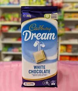Cadbury Dream White Chocolate 180g Slab - Retro Australian Import - Picture 1 of 2