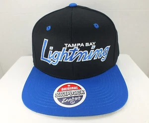Tampa Bay Lightning Snapback Cap Hat NHL Hockey Retro Vintage New By ZEPHYR NWT - Picture 1 of 5