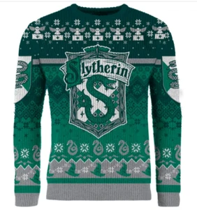 Neu Gr. L Large Harry Potter SLYTHERIN THROUGH THE SNOW Ugly Christmas Sweater - Bild 1 von 10