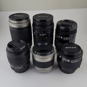 6x Untested Unchecked Nikon Vintage Camera Lens 35-135Mm 70-300mm BL291 - Picture 1 of 12