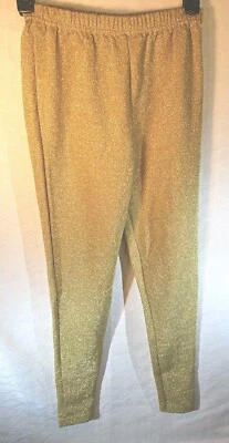  Leggings Metálicos Dorados Lew Magram De Colección Años 80 Cojos Pequeños Foto 1 de 4