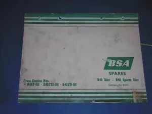 Lista de piezas de repuesto BSA - B40 Star, B40 Sports Star A5121 - Imagen 1 de 1