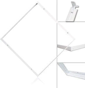 Decken Aufbaurahmen 60x60cm Panel Rahmen Aufputz Aufbau Deckenaufbau Weiß - Bild 1 von 7