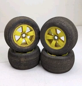 Pro-Line Holeshot RC Truggy Tires & 5 Spoke Wheels 17mm 1/8 Car Truck Racing - Picture 1 of 7