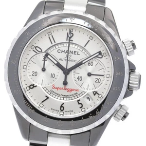CHANEL J12 Super Reggera H1624 Chronograph Silver Dial Automatic Men's_843520 - Picture 1 of 8