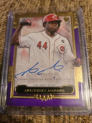 Aristides Aquino 2020 Topps Five Star Purple Parallel Autograph 19/50 Rookie  - Image 1 of 4