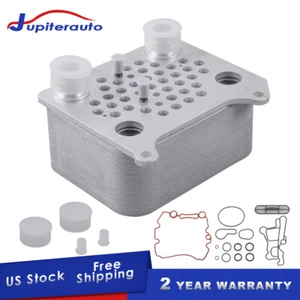 Engine Oil Cooler w/ Seals For Ford F250-F550 E350 E450 6.0L Diesel 3C3Z6A642CA - Picture 1 of 8