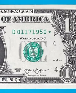 January 17, 1950 : D 01171950 * BIRTHDAY Note $1 One Dollar Bill *Uncirculated* - Picture 1 of 3