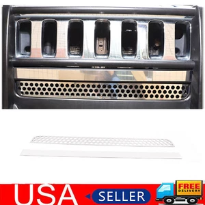 2PCS Stainless Steel Grille Front Accent Panel Trim Fit For Hummer H3 05-2009 US - Picture 1 of 17