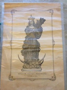 BITONTO - ANDACHTS-LITHOGRAPHISCHER DRUCK DER SS. Unbefleckte Jungfrau_cm. 37x 54 - Bild 1 von 1