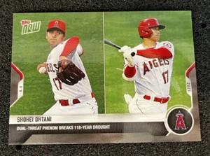 2021 Topps NOW #30 Shohei Ohtani Dual Threat Phenom Breaks 118 Year Drought MINT - Picture 1 of 2