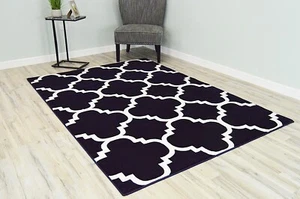 Premium Hand Carved Thick Plush Pile Modern Abstract Contemporary Geometric Rug - Picture 1 of 65