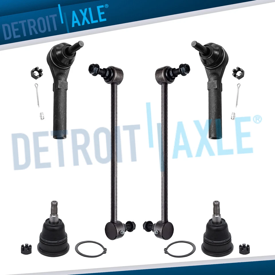 Front Ball Joints Tie Rods Sway Bars for Chrysler Town & Country Ram C/V Routan - Image 1 of 4