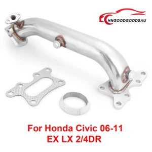 Stainless Steel Exhaust Header Manifold Down Pipe for 2006-2011 Honda Civic 1.8L - Picture 1 of 12