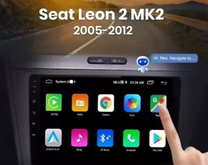 RADIO 2 DIN PARA SEAT LEON 05/12 BLUETOOTH USB ANDROID WI-FI NAVEGADOR GPS - Imagen 1 de 4