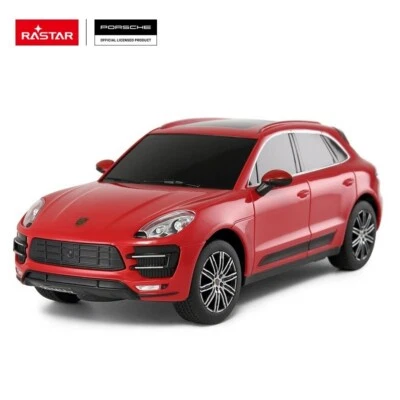 1/24 Rastar Porsche Macan Turbo RC Car Red - Image 1 of 3
