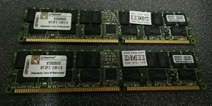 Sun 2GB (2x1GB) Memory Kit X9296A / KTS9295/2G ECC DDR PC3200R 400MHz Memory - Picture 1 of 1