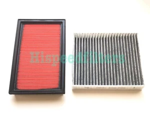 Juego combinado de filtro de aire de motor y filtro de cabina de carbono para Nissan Altima 2002-2006 - Imagen 1 de 1