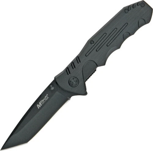 Cuchillo MTech Tanto Linerlock MT-378 4 1/2" cerrado. Acabado negro 440 acero inoxidable bronceado Foto 1 de 1