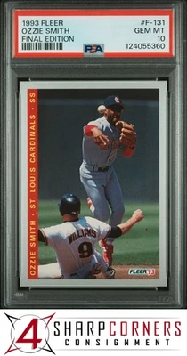 1993 FLEER FINAL EDITION #F-131 OZZIE SMITH CARDINALS HOF PSA 10 - Image 1 of 3