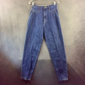 Vintage 1970's Wrangler Tapered Jeans Misses 12 / 27 Western Pleated High Waist - Picture 1 of 8