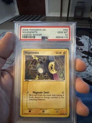 2006 Pokémon EX Legend Maker MAGNEMITE  59/92 PSA 10 Gem Mt - Image 1 of 2