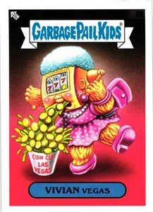 2021 Topps Garbage Pail Kids Go on Vacation #9b Vivian Vegas - Picture 1 of 2