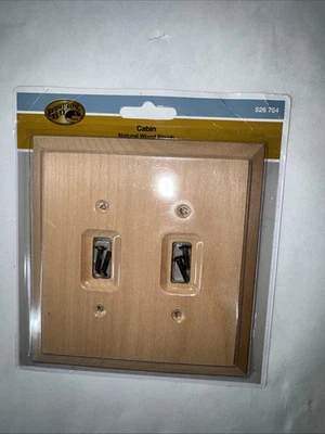 Placa de pared Hampton Bay 526 754 cabina acabado madera natural doble palanca 180TTHB Foto 1 de 2