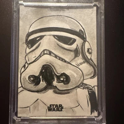 2025 Topps Star Wars Stormtrooper 1/1 Sketch Neil Camera - Image 1 of 2