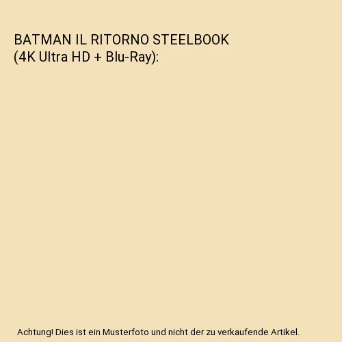 BATMAN IL RITORNO STEELBOOK (4K Ultra HD + Blu-Ray), Michael Keaton - Image 1 of 1