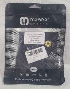 Manga de brazo de compresión MGANG linfedema para mujer hombre, opaca 20-30 mmHg negra S - Imagen 1 de 2
