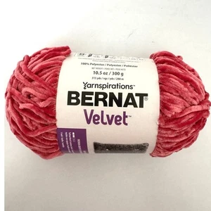 Bernat Velvet Yarn Frosted Cranberry Polyester 5 Bulky 315 yds 10.5 Oz - Picture 1 of 5