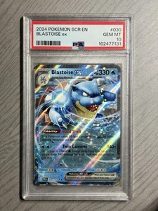 2024 Pokemon TCG Corona Stellare SCR EN #30 BLASTOISE ex PSA 10 gemme ottime condizioni - Foto 1 di 2