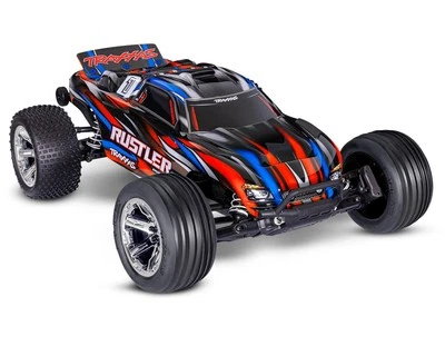 Traxxas Rustler BL-2s HD 1/10 RTR 2WD Brushless Stadium Truck (Red) - Image 1 of 4