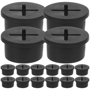  12 Pcs Dust Plug Round Cord Cable Hole Cover Rubber Wire Grommets - Afbeelding 1 van 12