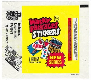 1979 Wacky Packages 2nd Series 2 WAX PACK WRAPPER 0-484-21-01-9 w/Pop Bottle ad - Picture 1 of 1