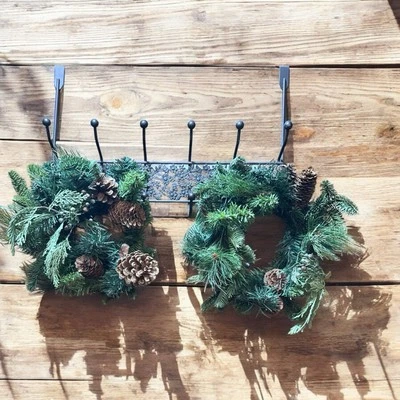 HOME INTERIORS Center Piece 5in Pine Cones Candle Ring or Swag Set of 2 - Image 1 of 4