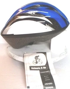 Helmets R us Size M 54-58 CYCLING HELMET Model: 09 New Blue/White Free Shipping - Bild 1 von 11