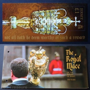 Jersey Stamps: "Jersey Royal Mace - 350th Anniversary" Presentation Pack 2013 - Picture 1 of 5