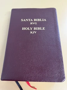 Reina Valera Gomez RVG Spanish Santa Biblia, KJV Holy Bible, Genuine Leather - Bild 1 von 9