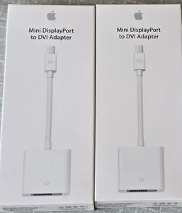 2 X Apple Mini DisplayPort to DVI Adapter - MB570Z/B - für Mac - Modell A1305 - Bild 1 von 3