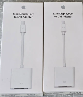 2 X Apple Mini DisplayPort to DVI Adapter - MB570Z/B - für Mac - Modell A1305 - Bild 1 von 3