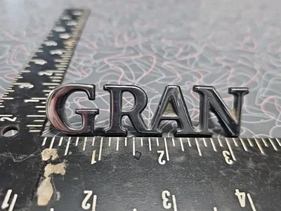 Ford "GRAN" TORINO 1972-76 placa cromada guardabarros emblema placa de identificación D20B-16098-EA  Foto 1 de 4