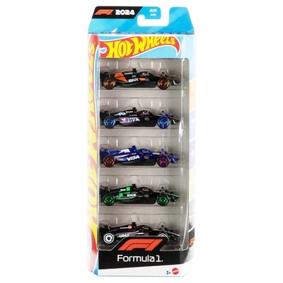 Hot Wheels Formula 1 Pacchetto Di 5 Auto Della Squadra Di Corsa - 2024 - Immagine 1 di 4