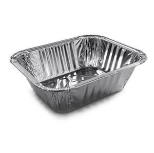 Vaschette Alluminio Alimenti 2 Porzioni G 15x12,5x4,5 cm 100 pz - Forno - Imagen 1 de 1