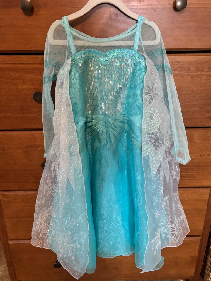 Disney Parks Bibbidi Bobbidi Boutique Elsa Princesa Frozen Vestido Elegante Talla 4 Foto 1 de 4