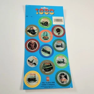 RARO Avalon Hill 1830 Pogs Completo Todavía en Plástico - Imagen 1 de 4