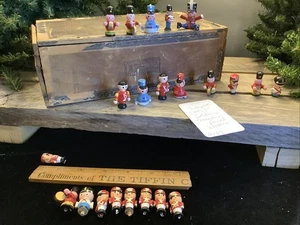 2167🌟Vintage Holiday Christmas Lot (22) Wooden Ornaments Soldiers Marching Band - Picture 1 of 8